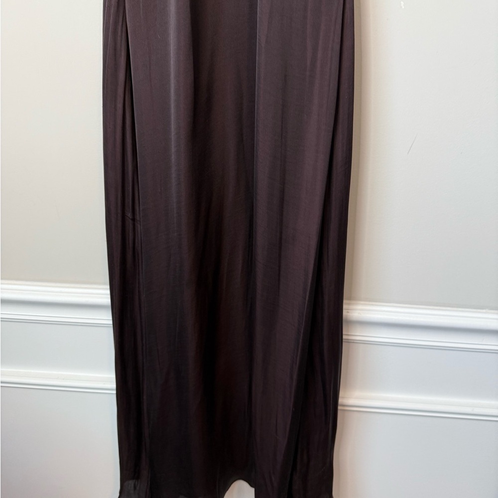 Banana Republic brown satin dress size 0 - Picture 3 of 9